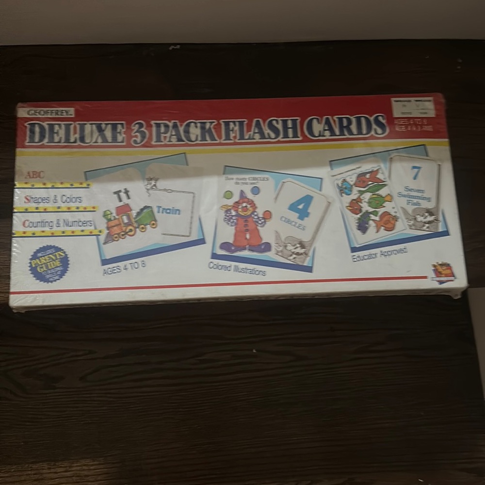 New abc flash card vintage